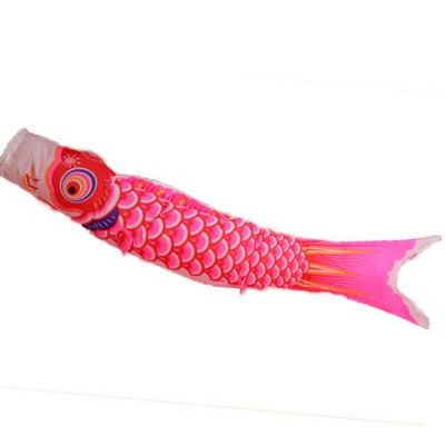 鯉のぼり【単品】こいのぼり【タフタ鯉】 赤 50cm～5m